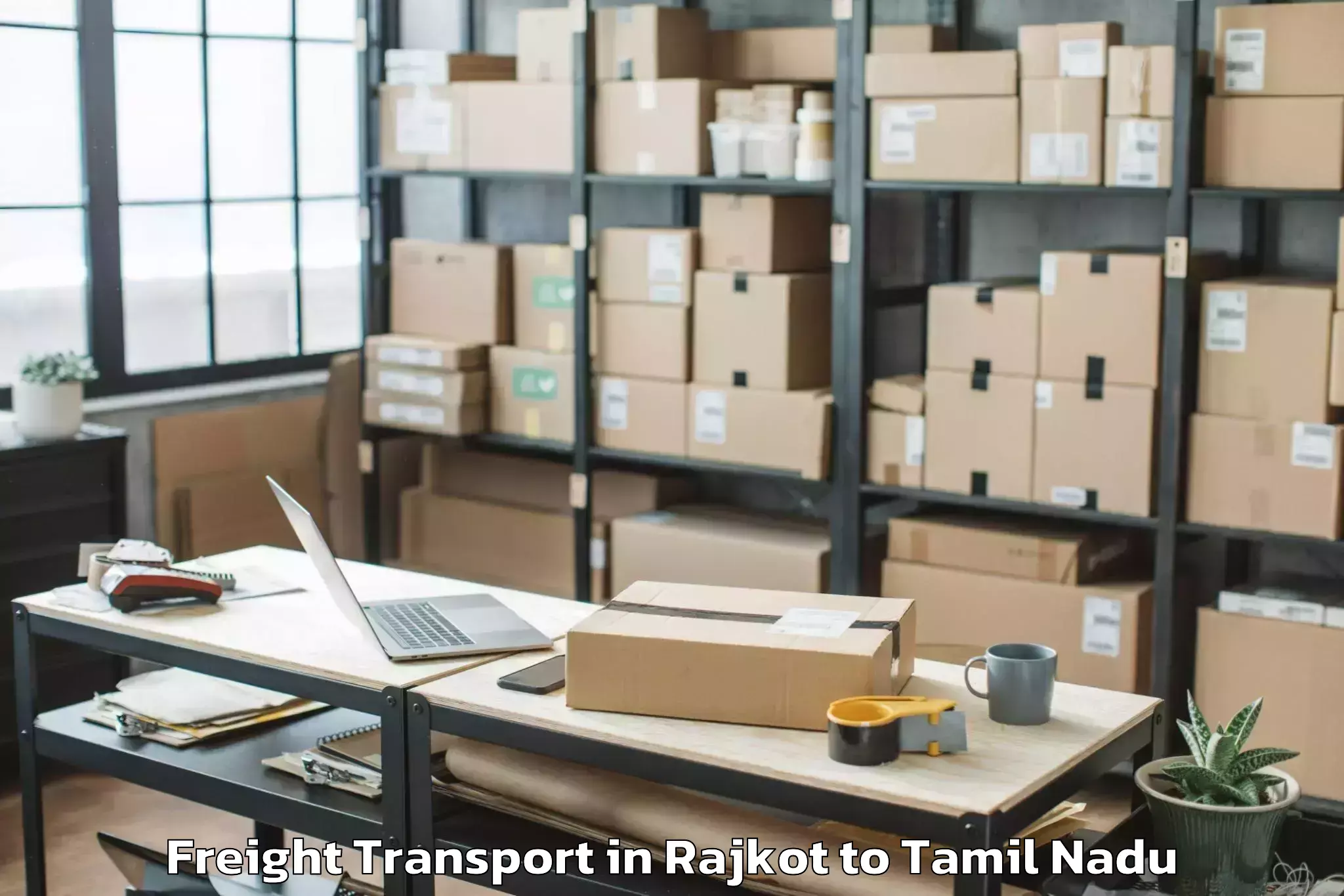 Top Rajkot to Tuticorin Airport Tcr Freight Transport Available